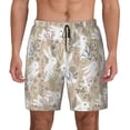 thumbnail image 1 of Balery Retro Bunny Flower Mens Swim Trunks Swim Shorts for Men Quick Dry Inseam Beach Shorts with Compression Liner Pocket-X-Large, 1 of 9