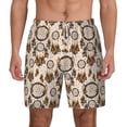 thumbnail image 1 of Balery Retro Dreamcatcher Mens Swim Trunks Swim Shorts for Men Quick Dry Inseam Beach Shorts with Compression Liner Pocket-XX-Large, 1 of 9