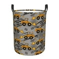 thumbnail image 1 of Balery Retro Excavator Round Laundry Basket with Handles Waterproof Freestanding Laundry Hamper for Clothes Toys in the Dorm and Family-, 1 of 8