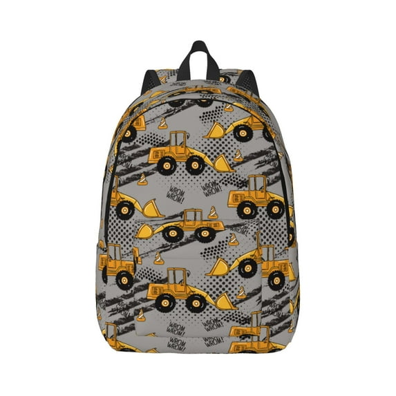 Balery Retro Excavator Vintage Canvas Backpack for Men and Women - Large Capacity, Durable Travel Laptop Bag for School, Work, Hiking, and Outdoor Activities