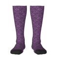 thumbnail image 1 of Balery Retro Florals Purple Fun Novelty Socks Men'S Women'S Crew Socks Funny Crazy Novelty Socks Quirky And Cool Socks, 1 of 9