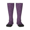 thumbnail image 1 of Balery Retro Florals Purple Fun Novelty Socks Men'S Women'S Crew Socks Funny Crazy Novelty Socks Quirky And Cool Socks, 1 of 9
