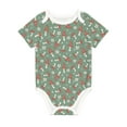 thumbnail image 1 of Balery Retro Hippie Groovy Mushroom Pattern Baby Climbing Clothes Infant Bodysuit Cute Infant Bodysuit Baby Romper-3 Months, 1 of 7