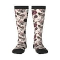 thumbnail image 1 of Balery Retro Red Black Roses Printed Novelty Socks Men's Women's Crew Socks Sports Socks Knee High Socks Cotton Socks Quirky and Cool Socks, 1 of 9