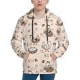 thumbnail image 1 of Balery Retro Rooster Pattern Boys Hoodie, Youth Pullover Hooded Sweatshirt, Kangaroo Pocket Hoodie for Kids Girls -X-Large, 1 of 6