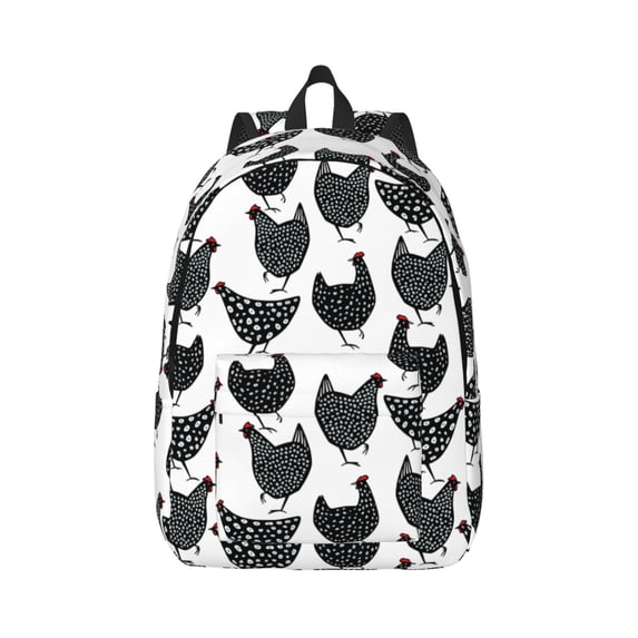 Balery Retro Rooster Vintage Canvas Backpack for Men and Women - Large Capacity, Durable Travel Laptop Bag for School, Work, Hiking, and Outdoor Activities