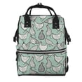 thumbnail image 1 of Balery Retro Rooster4 Mummy Backpack - Waterproof Twill Canvas, Large Capacity Diaper Bag with Multiple Pockets and Adjustable Straps, 1 of 6