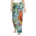 thumbnail image 1 of Balery Retro Seamless Flying Butterflies print Women's Pajama Pants,Ultra Lightweight Pjs,Lounge Pant-Small, 1 of 9