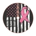 thumbnail image 1 of Balery Ribbon Breast Cancer Awareness Printed Christmas Tree Skirt , Merry Christmas Party Christmas Tree Decoration,Adjustable Tree Skirt-48", 1 of 8