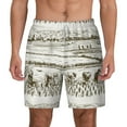 thumbnail image 1 of Balery Rice Harvest Mens Swim Trunks Swim Shorts for Men Quick Dry Inseam Beach Shorts with Compression Liner Pocket-Large, 1 of 9