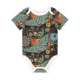 thumbnail image 1 of Balery Rich Fish Pattern Baby Climbing Clothes Infant Bodysuit Cute Infant Bodysuit Baby Romper-6 Months, 1 of 7