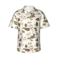 thumbnail image 1 of Balery Road Trip Print Men's Hawaiian Shirts Short Sleeve Beach Shirt Relaxed Fit Vacation Button Down Shirts-Small, 1 of 9
