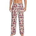 thumbnail image 1 of Balery Rocket Pattern print Men's Pajama Pants,Ultra Lightweight Pjs,Lounge Pant-Medium, 1 of 9