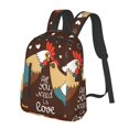 thumbnail image 1 of Balery Rooster And Chicken Lightweight Backpack for Men and Women - Durable and Water-Resistant, Ideal for School, Work, Travel, and Everyday Use, 1 of 9