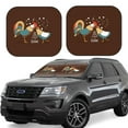 thumbnail image 1 of Balery Rooster And Chicken Sun Shield 2 Pack For Car Front Windows Foldable Sun Visor Protector Blocks Max Uv Rays And Keeps Your Vehicle Cool For Most Sedans Suv Truck, 1 of 7