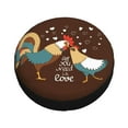 thumbnail image 1 of Balery Rooster And Chicken Tire Covers - Tough Tire Wheel Protector for Truck, SUV, Trailer, Camper, RV -17 inch, 1 of 8
