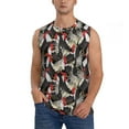 thumbnail image 1 of Balery Roosters 2 Men's Sleeveless Muscle Shirts Workout Tank Top, Moisture Wicking, Odor Protection-XX-Large, 1 of 8