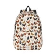 thumbnail image 1 of Balery Roosters and Chickens Vintage Canvas Backpack for Men and Women - Large Capacity, Durable Travel Laptop Bag for School, Work, Hiking, and Outdoor Activities, 1 of 7