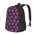 thumbnail image 1 of Balery Rose Flowers Backpack for Men and Women - Durable 600D Oxford Cloth -Large Capacity, Water-Resistant School, Travel, and Hiking Bag, 1 of 9
