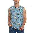 thumbnail image 1 of Balery Rose Flowers Men's Sleeveless Muscle Shirts Workout Tank Top, Moisture Wicking, Odor Protection-Large, 1 of 8