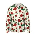 thumbnail image 1 of Balery Rose Flowers Men's Women's UPF 50+ Sun Protection Lightweight Hoodie Performance Long Sleeve Shirt for Fishing Running-Large, 1 of 9