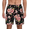thumbnail image 1 of Balery Rose Flowers Mens Swim Trunks Swim Shorts for Men Quick Dry Inseam Beach Shorts with Compression Liner Pocket-Medium, 1 of 9