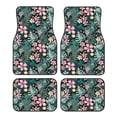 thumbnail image 1 of Balery Rose Flowers Pattern 4-Piece Floor Mats, Heavy-Duty Rubber Liners, Anti-Slip Design, All-Season Automotive Protection, Vehicles, Cars, Trucks, and SUVs, 1 of 5