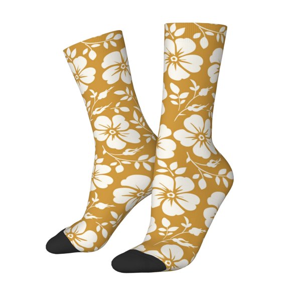 Balery Rose Flowers Pattern Crew Socks Unisex– Soft & Breathable Socks for Men & Women, One-Size Fits Most (US 5-11), Comfortable & Durable for Daily Wear