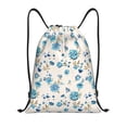 thumbnail image 1 of Balery Rose Flowers Pattern Drawstring Backpack Bag Sport Gym Sackpack Cinch Bags Pattern Drawstring Backpack Bag Sport Gym Sackpack Cinch Bags -Small, 1 of 6