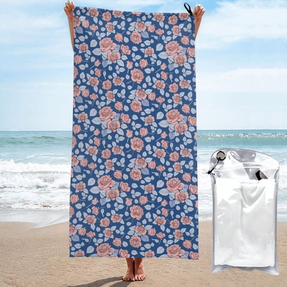 Balery Rose Flowers Print Towels - Luxurious Jumbo Bath Sheet - Highly ...