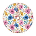 thumbnail image 1 of Balery Rose Flowers Printed Christmas Tree Skirt , Merry Christmas Party Christmas Tree Decoration,Adjustable Tree Skirt-30", 1 of 8