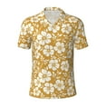 thumbnail image 1 of Balery Rose Flowers Printed Men’s Short Sleeve Polo Shirt, Midweight Men's Shirt,Golf Polo shirts -XX-Large, 1 of 8