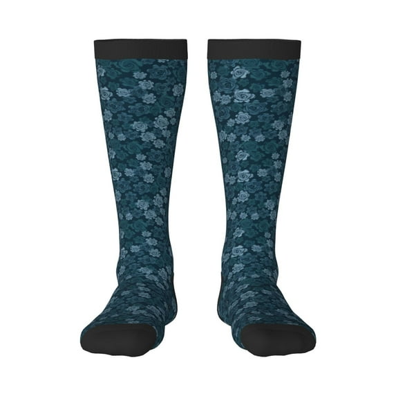 Balery Rose Flowers Printed Novelty Socks Men's Women's Crew Socks Sports Socks Knee High Socks Cotton Socks Quirky and Cool Socks