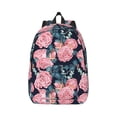 thumbnail image 1 of Balery Rose Flowers Vintage Canvas Backpack for Men and Women - Large Capacity, Durable Travel Laptop Bag for School, Work, Hiking, and Outdoor Activities, 1 of 7