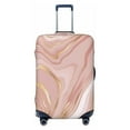 thumbnail image 1 of Balery Rose Gold Glitter Splatter Luggage Cover Protector, Scratch And Dirt Resistant, Fits 18-32 Inch Luggage - X-Large, 1 of 9