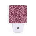 thumbnail image 1 of Balery Rose Leopard Print Pattern LED Night Light with Automatic Sensor Plug in Night Light with Dusk-to-Dawn Light Sensor LED Nightlight 0.5W-EU, 1 of 7