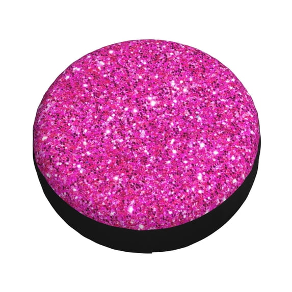 Balery Rose Red Glitter Tire Covers - Tough Tire Wheel Protector for Truck, SUV, Trailer, Camper, RV -16 inch