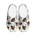 thumbnail image 1 of Balery Rottweiler Pattern Women's Fuzzy Memory Foam Slippers Fluffy Winter House Shoes Indoor and Outdoor-44/45, 1 of 7