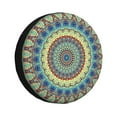thumbnail image 1 of Balery Round Mandala1tire Cover Waterproof Dust-Proof, Universal Spare Wheel Tire Cover For Trailer, Rv, Suv Truck And Vehicle Camper Accessories-15 Inch, 1 of 9
