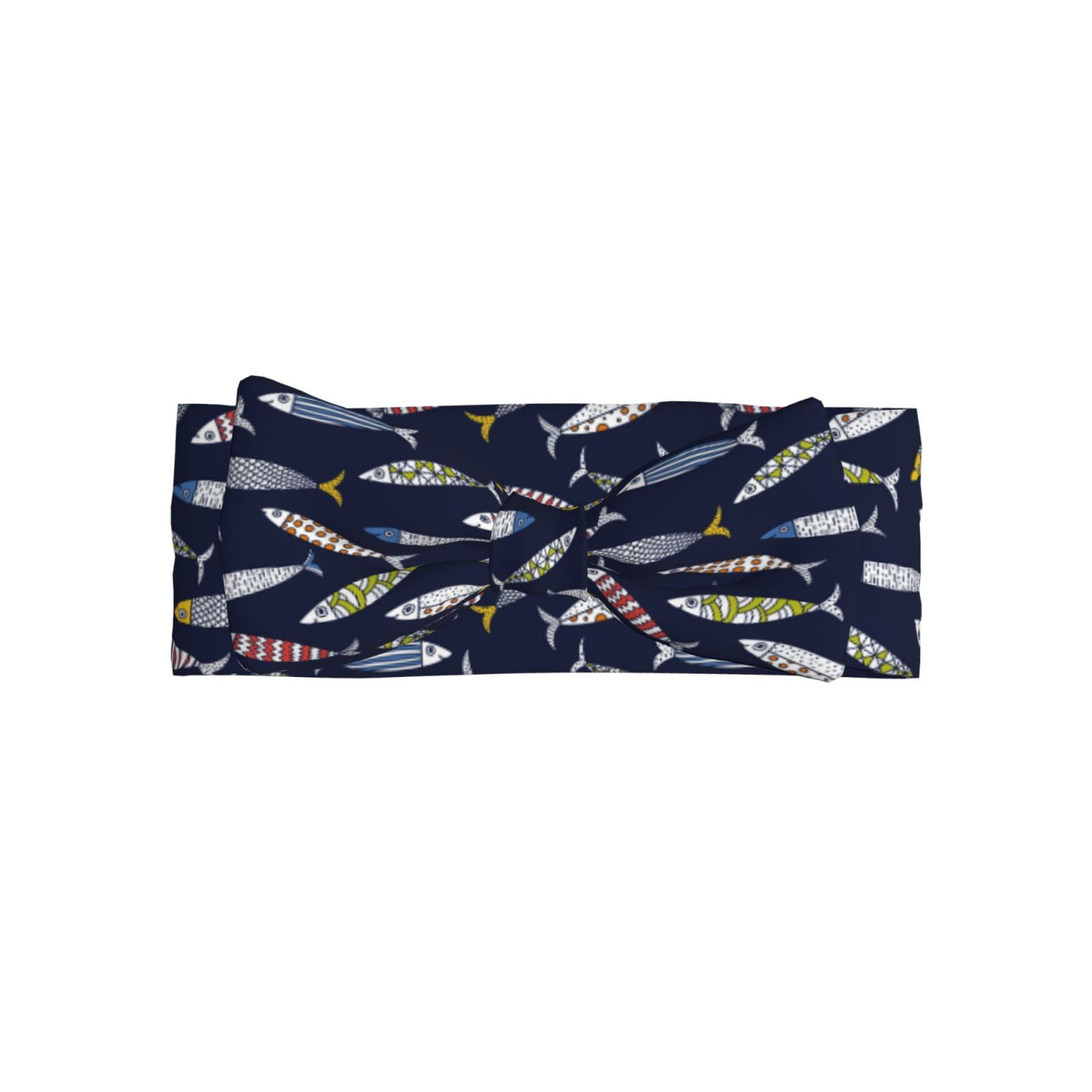Balery Sardine Pattern Baby Headbands Hairbands Hair Bow Elastics for