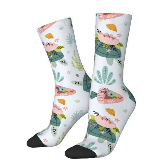 Balery Sea Animal Pattern Crew Socks Unisex– Soft & Breathable Socks for Men & Women, One-Size Fits Most (US 5-11), Comfortable & Durable for Daily Wear