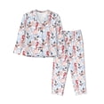 thumbnail image 1 of Balery Sea Horse And Corals Pattern Pajama Sets for Women Long Sleeve 2 Piece Sleepwear Loungewear Sets Soft PJ's with Pockets Long Sleeve Comfy Pj Sets-Small, 1 of 7