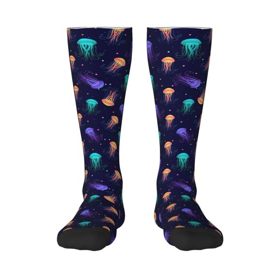 Balery Sea Jellyfish Fun Novelty Socks Men'S Women'S Crew Socks Funny Crazy Novelty Socks Quirky And Cool Socks