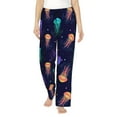 thumbnail image 1 of Balery Sea Jellyfish print Women's Pajama Pants,Ultra Lightweight Pjs,Lounge Pant-Medium, 1 of 9