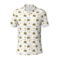 thumbnail image 1 of Balery Sea Turtle Basking in the Sun Printed Men’s Short Sleeve Polo Shirt, Midweight Men's Shirt,Golf Polo shirts -Medium, 1 of 9