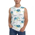 thumbnail image 1 of Balery Sea Turtle Men's Sleeveless Muscle Shirts Workout Tank Top, Moisture Wicking, Odor Protection-Medium, 1 of 8