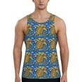 thumbnail image 1 of Balery Sea Turtle Pattern Men's Workout Tank Top Gym Muscle Tee Fitness Bodybuilding Sleeveless T Shirt Quick Dry Fit Muscle Tank Top Slim-Fit Tank-4X-Large, 1 of 7