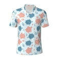 thumbnail image 1 of Balery Sea Turtle Printed Men’s Short Sleeve Polo Shirt, Midweight Men's Shirt,Golf Polo shirts -Small, 1 of 9