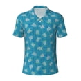 thumbnail image 1 of Balery Sea Turtle Printed Men’s Short Sleeve Polo Shirt, Midweight Men's Shirt,Golf Polo shirts -XX-Large, 1 of 9