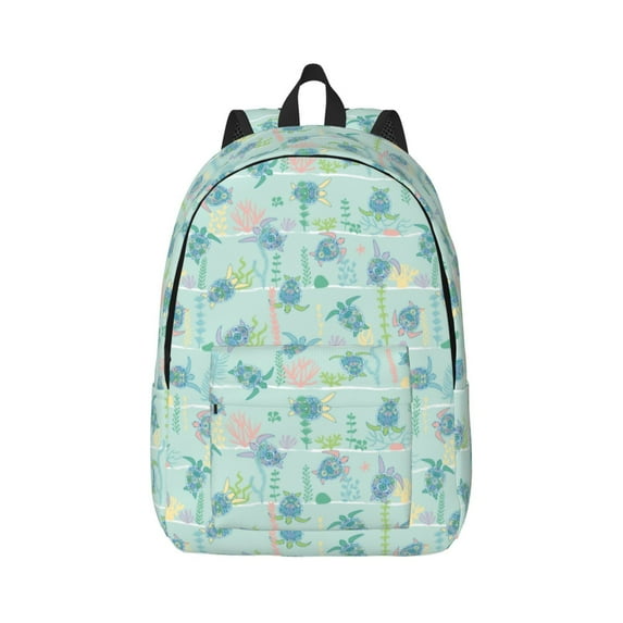 Balery Sea Turtle Vintage Canvas Backpack for Men and Women - Large Capacity, Durable Travel Laptop Bag for School, Work, Hiking, and Outdoor Activities